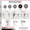 Service Caster 5 Inch Phenolic Wheel Swivel 12mm Threaded Stem Caster Set with Brake SCC SCC-TS20S514-PHR-TLB-M1215-4 - alternate 2